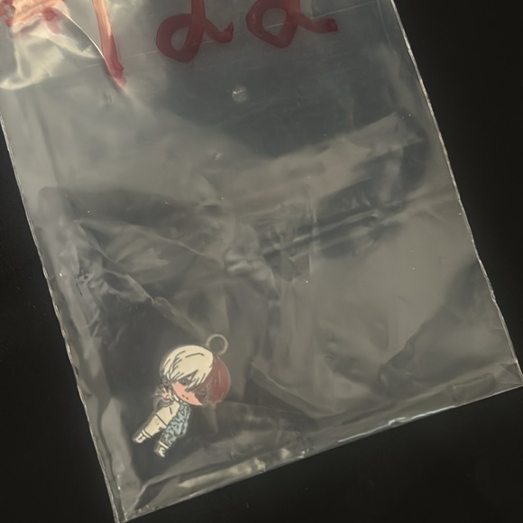 My Hero Academia Shoto Todoroki Metal Enamel Charm Half Cold Hot Quirk Jewelry - Picture 5 of 6